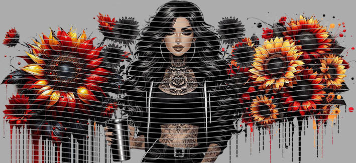 16oz Sunflower Girl-SU-251